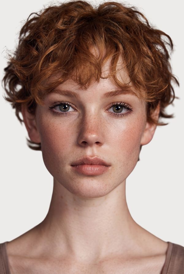 AI model casting — kızıl pixie kesim